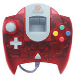 Controller -- Clear Red (Dreamcast)