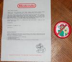 Promo -- Nintendo Mario all-stars lost levels Level 9 Challenge patch and letter (other)